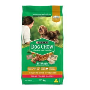 Purina Dog Chow ração extra life adultos mini pequeno
